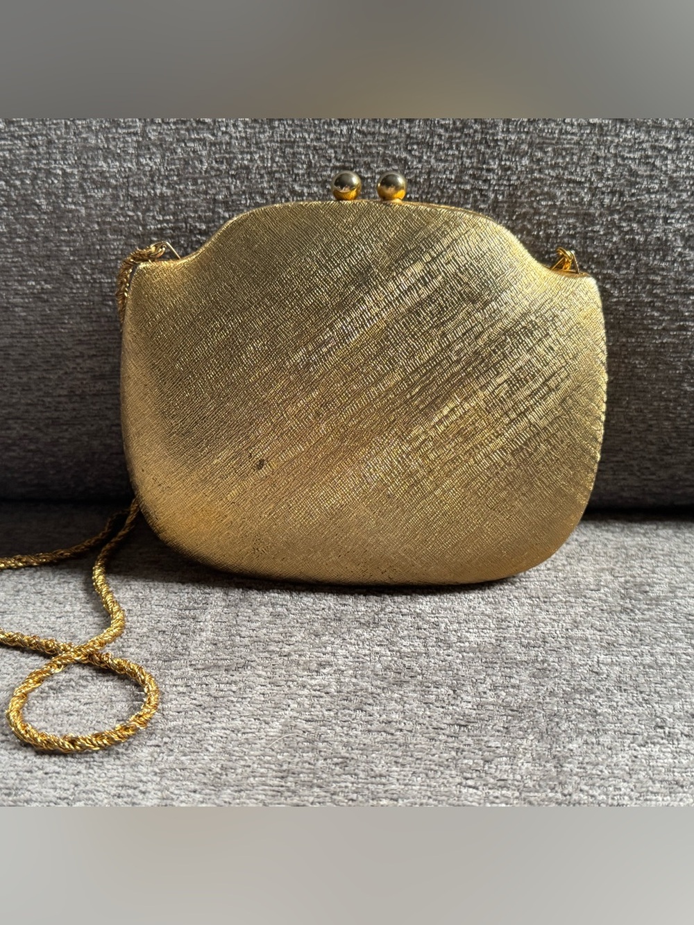Magid Handmade in Italy Gold Evening Purse - Picture 6 of 8